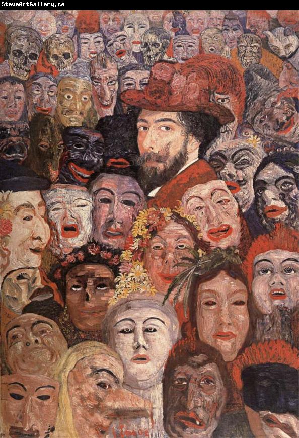 James Ensor Self-Portrait with Masks